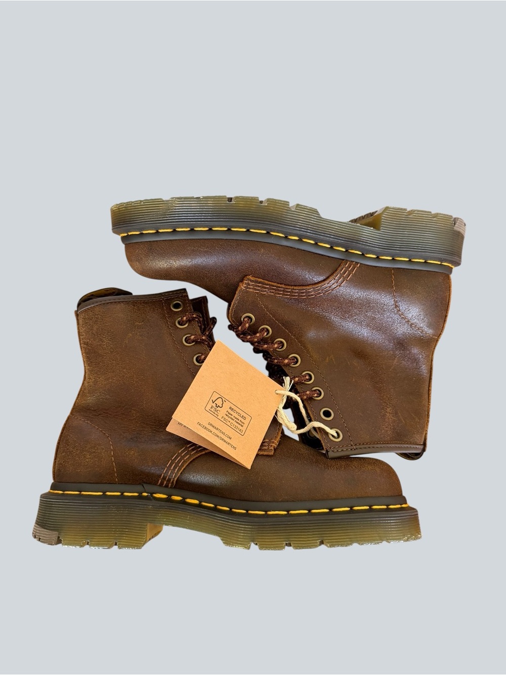 Dr. Martens NEW Unisex 1460 SR Brown Lace Up Boot Size 6 or 4 #267020 - Picture 6 of 9